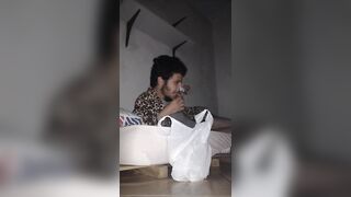 Male Mukbang taking a pepsi and eating biscuits - 3 image
