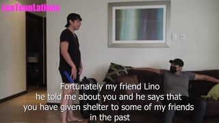 Innocent twink gets fucked by a pervert landlord to pay his rent - Leo Estebans & El Cholo TRAILER 2 - 3 image