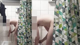Security Guard taking shower and cumming - 4 image