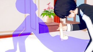 Sword Art Online Yaoi - Kirito Handjob and anal with creampie - 5 image