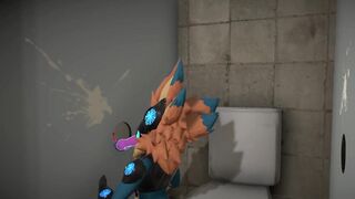 Protogen gets fucked in the bathroom (7mins) - 2 image