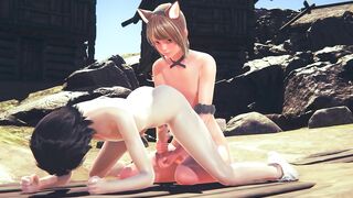 Yaoi Femboy - Sexy Catboy Femboy sex with his owner Part 1 - 5 image