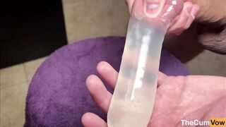 CONDOM WITH WATER FILLED WITH CUM - 14 image