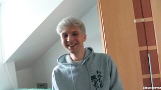 Twink Blonde On His Way Home When He Bumps Into A Guy Who Wants His Dick Fucked And Pay At The Same Time - BigStr - 6 image
