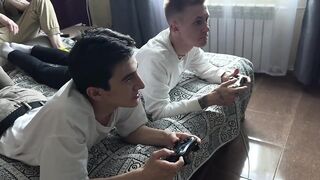#337 Stepdad and stepson fuck console playing twinks - 2 image
