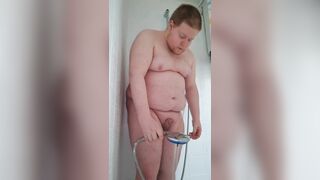 Naked boy sings in the shower - 2 image