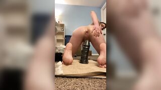 Chastised Boy Destroys Pussy on Massive XL Dildo with Gaping - 7 image