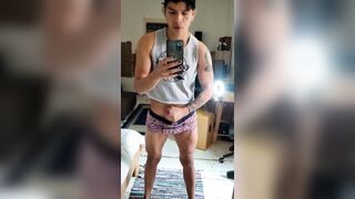 Jony Zucker masturbates in front of the mirror. Do you want to give him a hand? - 2 image