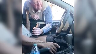 Cruising grandpa catches me stroking and offers a helping hand - 10 image