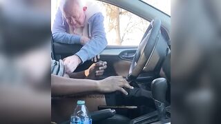Cruising grandpa catches me stroking and offers a helping hand - 5 image