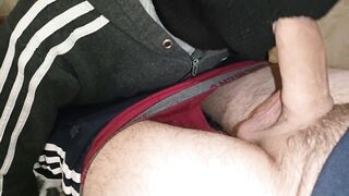 Big straight dick ! A straight man gave a big uncircumcised cock to a gay man in his mouth ! - 3 image