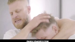 FamilyDaddy - Step Dad Thanksgiving Sex With Twink Step Son In Family Kitchen - Logan Stevens, Lukas Stone - 2 image