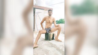 Outdoor sexy Indian men cumshot - 15 image