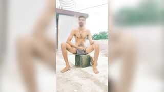Outdoor sexy Indian men cumshot - 4 image
