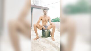 Outdoor sexy Indian men cumshot - 5 image