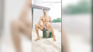 Outdoor sexy Indian men cumshot - 9 image