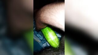 Cucumber has been put in the ass after seeing the sister-in-law - 4 image