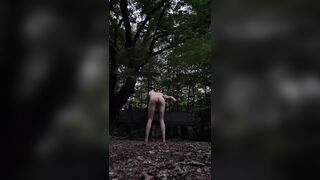 Forest Spanking With Stick - 1 image