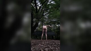 Forest Spanking With Stick - 2 image