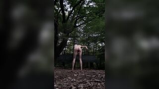 Forest Spanking With Stick - 9 image