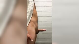Jacking off in the bathroom at the park - 13 image
