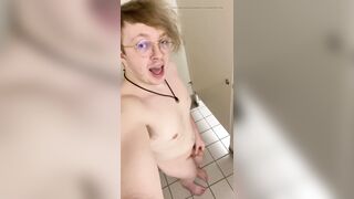 White boy licking public toilets clean - 8 image