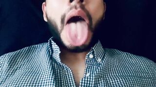 Mouth & Tongue Fetish (ASMR Mouth sounds and jerking off) - 2 image