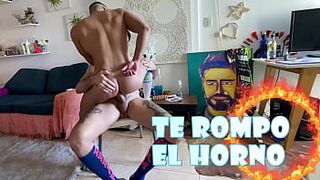 Hot ass Bottom Muscle Hunk takes anal pounding from his BF in the kitchen - With Alex Barcelona & Nikelaos - 1 image