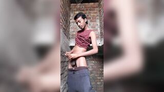 Desi Teen Boy First Time Masturbation - 1 image