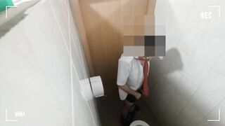 Elegantly Security Big Dick Piss And Cum in Toilet - 12 image