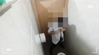 Elegantly Security Big Dick Piss And Cum in Toilet - 13 image