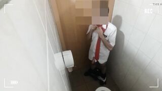 Elegantly Security Big Dick Piss And Cum in Toilet - 7 image