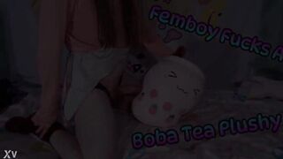 Femboy Fucks A Boba Tea Plushy! (Teaser) - 7 image