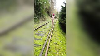 Abandoned train tracks? Including pissing. - 12 image