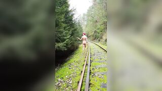 Abandoned train tracks? Including pissing. - 14 image