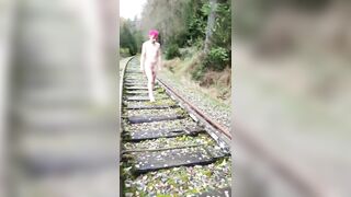 Abandoned train tracks? Including pissing. - 6 image