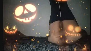 SofiBlack Celebrate Halloween big ass gay taking big huge dildo - 1 image
