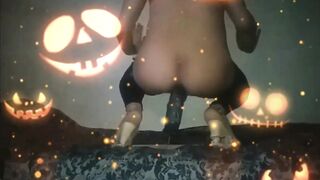 SofiBlack Celebrate Halloween big ass gay taking big huge dildo - 10 image