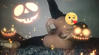 SofiBlack Celebrate Halloween big ass gay taking big huge dildo - 14 image
