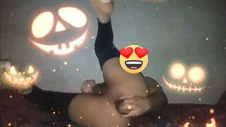 SofiBlack Celebrate Halloween big ass gay taking big huge dildo - 8 image