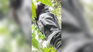 urinating in the forest after a cumshot - 15 image