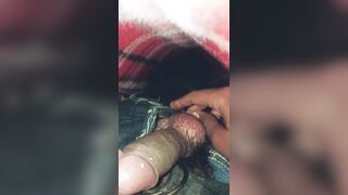 Even after fucking, I shook my thick penis in the quilt and water came out. Best videos of the day. - 2 image