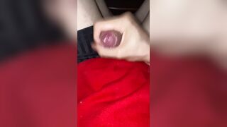 Boy plays with his dick and cums on himself - 3 image