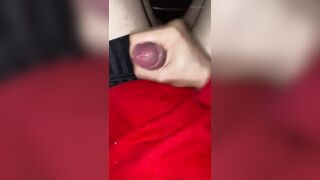 Boy plays with his dick and cums on himself - 5 image