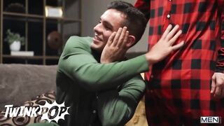 Damian Night & Jake Preston Strip Down To Suck Each Other And Fuck Till They Cum For Jolly Holiday Present - TWINKPOP - 2 image