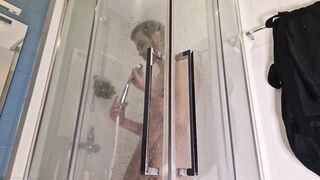 Flexing in the shower - 14 image