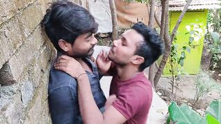 Village Gay Coming outside Forest Bathrooms house Anal Blowjob - Hindi Voice - 2 image