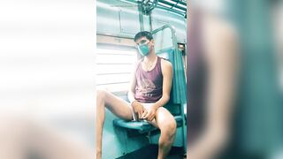 Desi teen cumshot in train public - 9 image