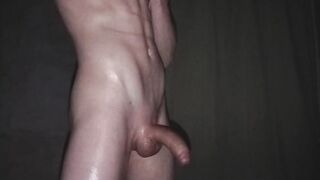 Dancing While Oiling My Veiny Cock and Cumming Hard - 7 image