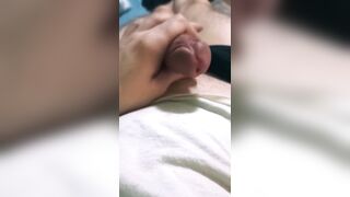 The long-awaited drain of juicy and hot sperm